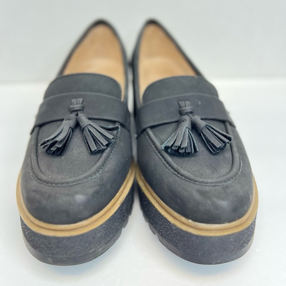 SOUL Naturalizer Nubuck Josie Platform Wedge Loafers Size 8M Superb Barely Worn - Picture 4 of 16